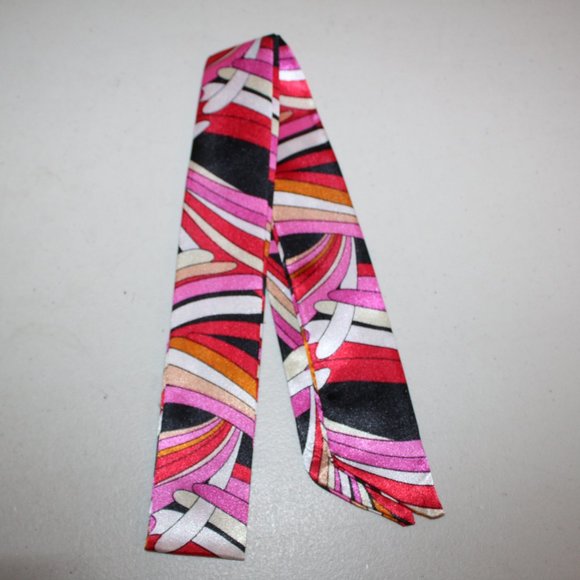 NEW HANDBAG HANDLE SCARF HEAD BAND NECK SCARF BEAUTIFUL COLOR PATTERN - Picture 3 of 3